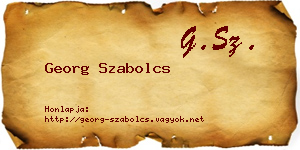 Georg Szabolcs névjegykártya